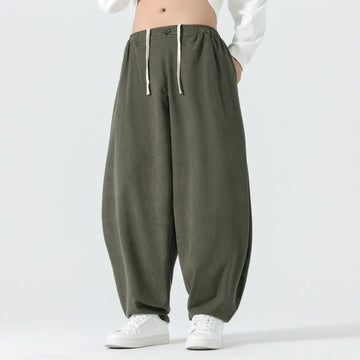 Tactile Corduroy Relaxed Meditation Harem Pants