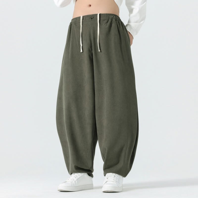 Tactile Corduroy Relaxed Meditation Harem Pants