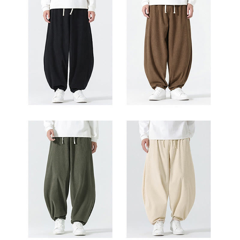 Tactile Corduroy Relaxed Meditation Harem Pants