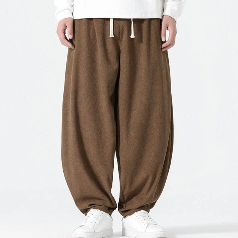 Tactile Corduroy Relaxed Meditation Harem Pants