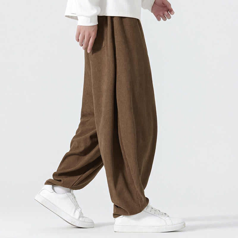 Tactile Corduroy Relaxed Meditation Harem Pants