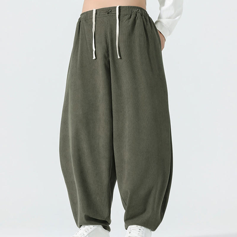 Tactile Corduroy Relaxed Meditation Harem Pants