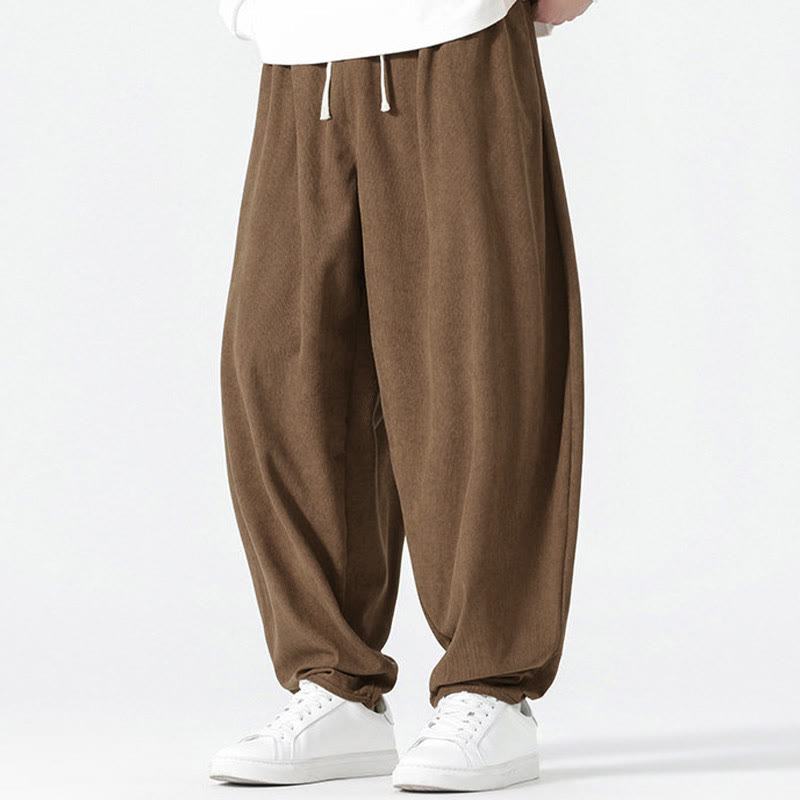 Tactile Corduroy Relaxed Meditation Harem Pants