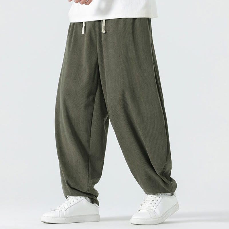 Tactile Corduroy Relaxed Meditation Harem Pants