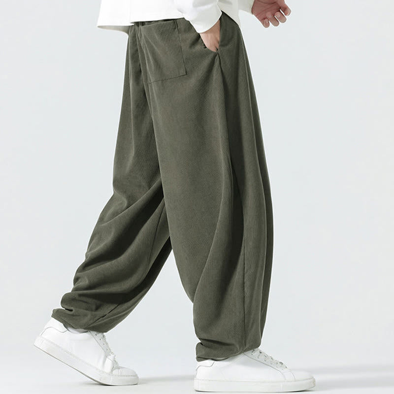 Tactile Corduroy Relaxed Meditation Harem Pants