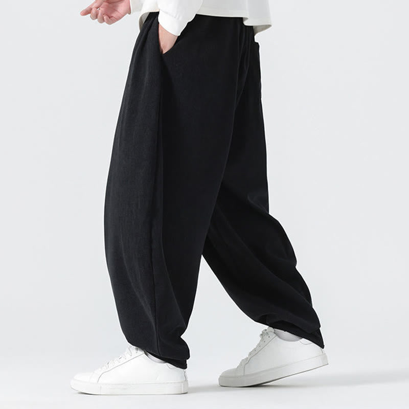 Tactile Corduroy Relaxed Meditation Harem Pants