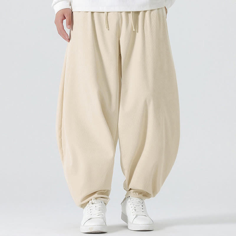 Tactile Corduroy Relaxed Meditation Harem Pants