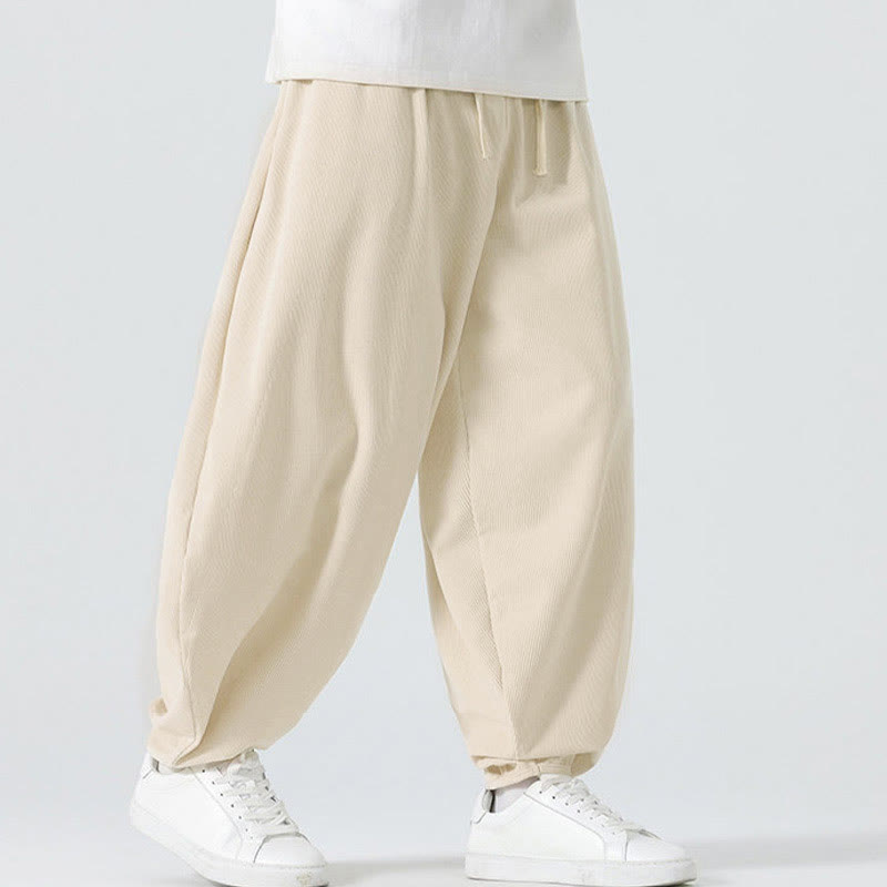 Tactile Corduroy Relaxed Meditation Harem Pants