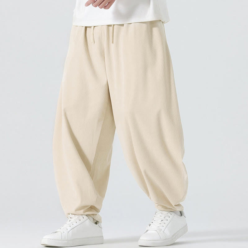 Tactile Corduroy Relaxed Meditation Harem Pants