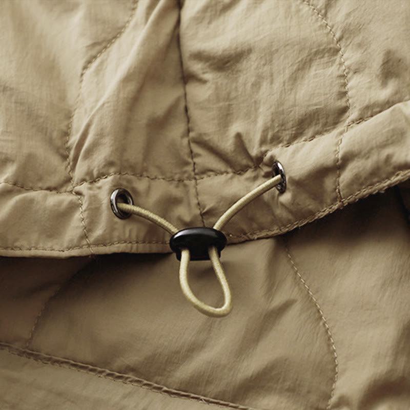 Winter Curved Lines Warm Women's Ankle-length Pants With Pockets