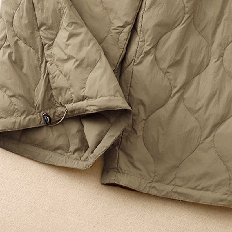 Winter Curved Lines Warm Women's Ankle-length Pants With Pockets