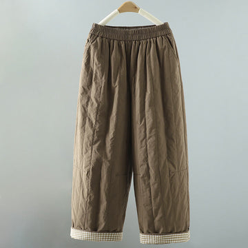 Breathable Cotton Straight-Leg Harem Meditation Pants