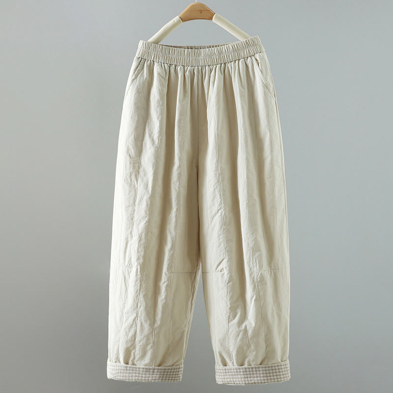 Breathable Cotton Straight-Leg Harem Meditation Pants