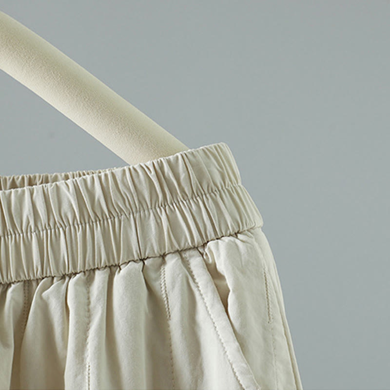 Breathable Cotton Straight-Leg Harem Meditation Pants