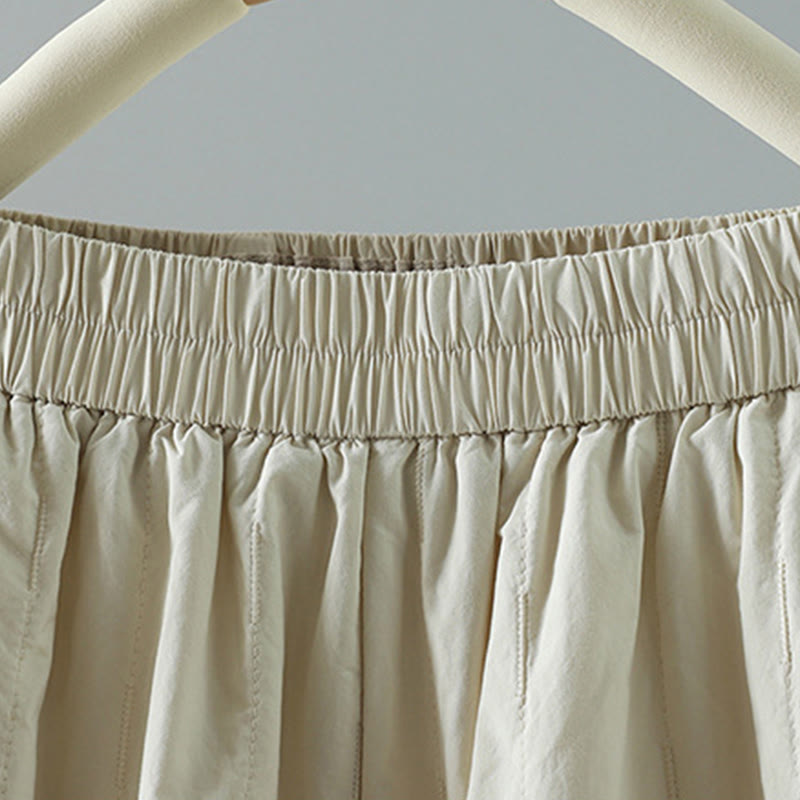 Breathable Cotton Straight-Leg Harem Meditation Pants
