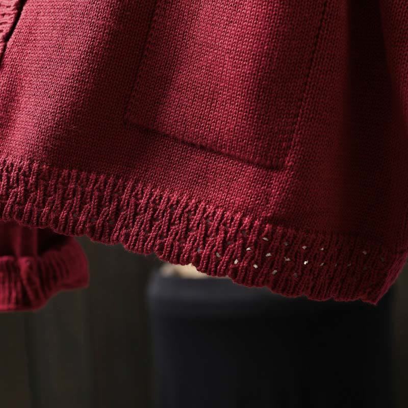 Soft Cotton Crew Neck Long Sleeve Cardigan for Mindful Daily Wear