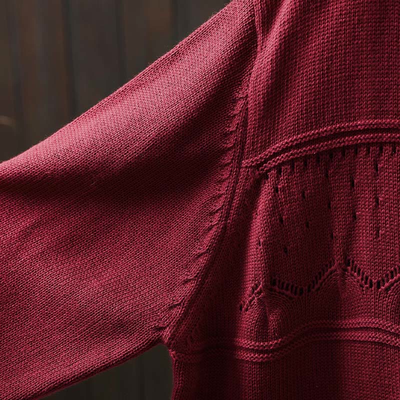 Soft Cotton Crew Neck Long Sleeve Cardigan for Mindful Daily Wear