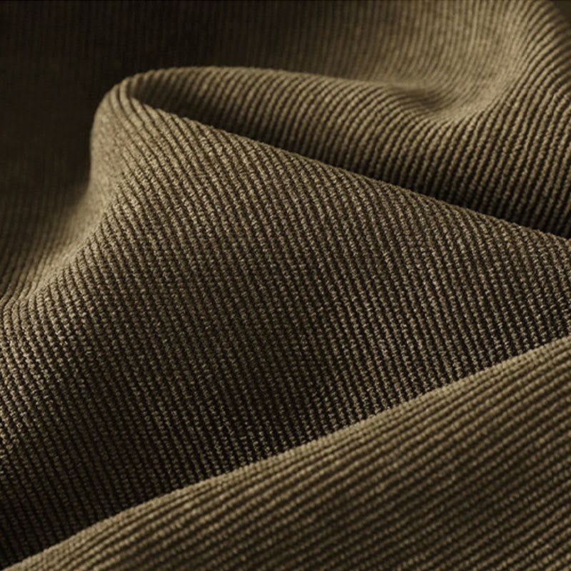 Winter High Neck Warm Cotton Women's Long Sleeve Midi Dress With Pockets