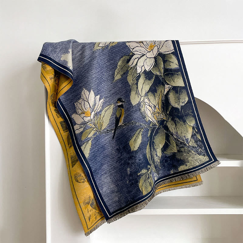 Soft Knit Magnolia Botanical Meditation Shawl Wrap