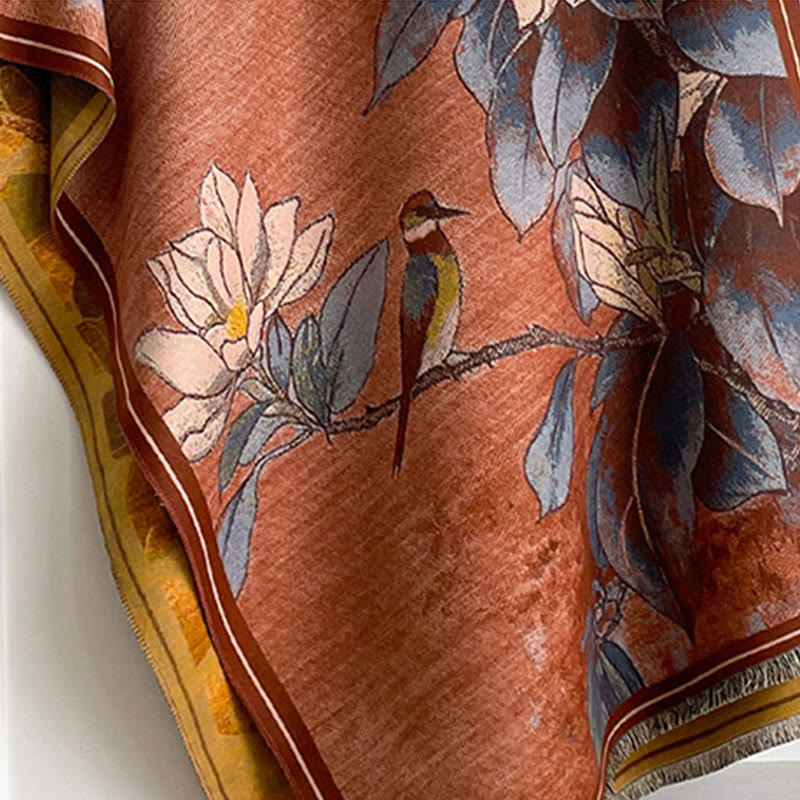 Soft Knit Magnolia Botanical Meditation Shawl Wrap