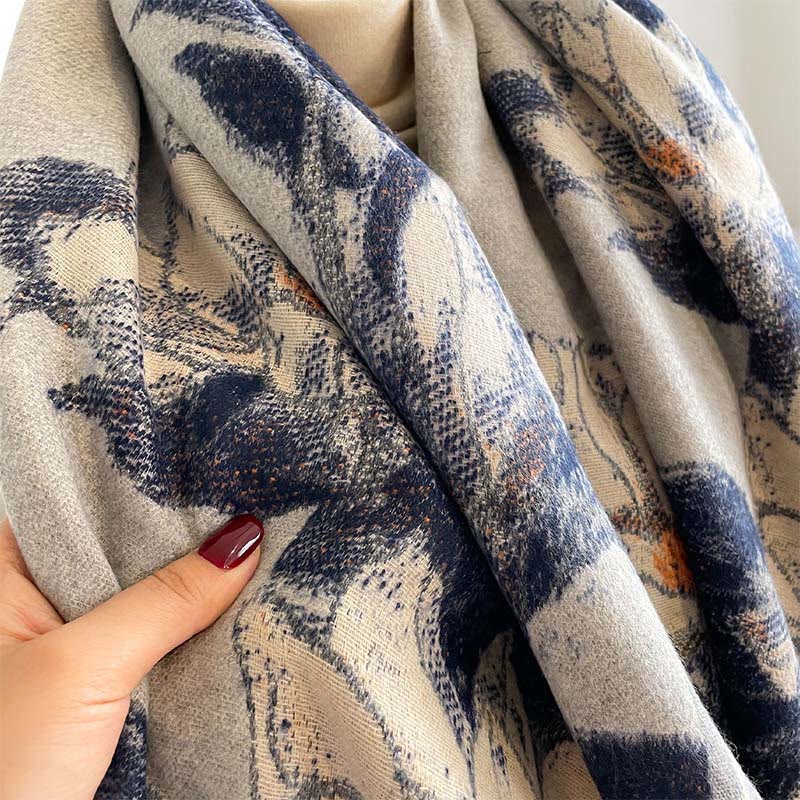 Soft Knit Magnolia Botanical Meditation Shawl Wrap