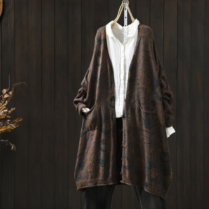 Tactile Knit V-Neck Regular Fit Cardigan for Mindful Daily Wear