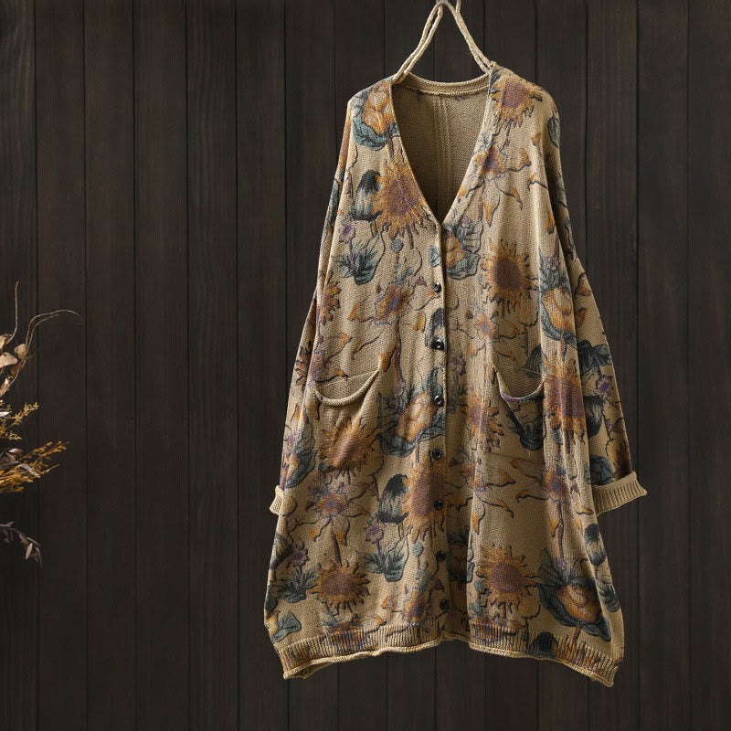 Tactile Knit V-Neck Regular Fit Cardigan for Mindful Daily Wear