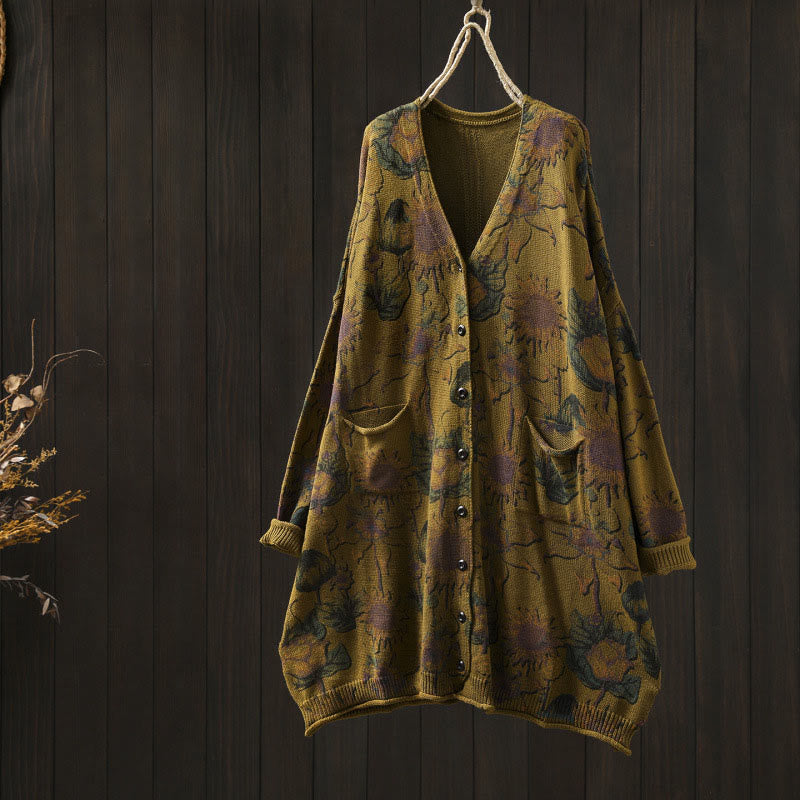 Tactile Knit V-Neck Regular Fit Cardigan for Mindful Daily Wear