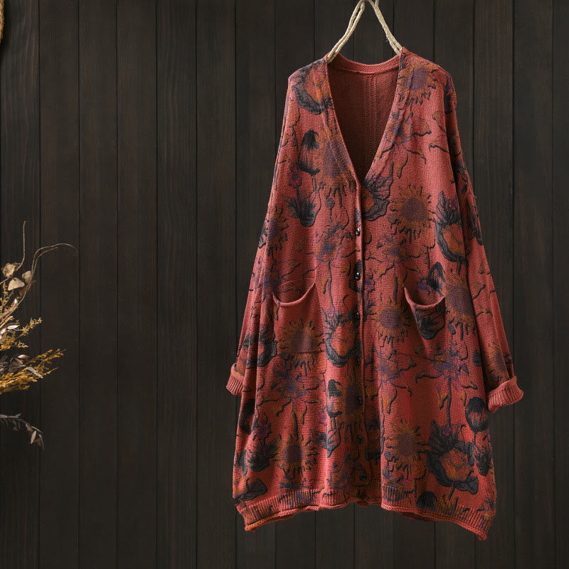 Tactile Knit V-Neck Regular Fit Cardigan for Mindful Daily Wear