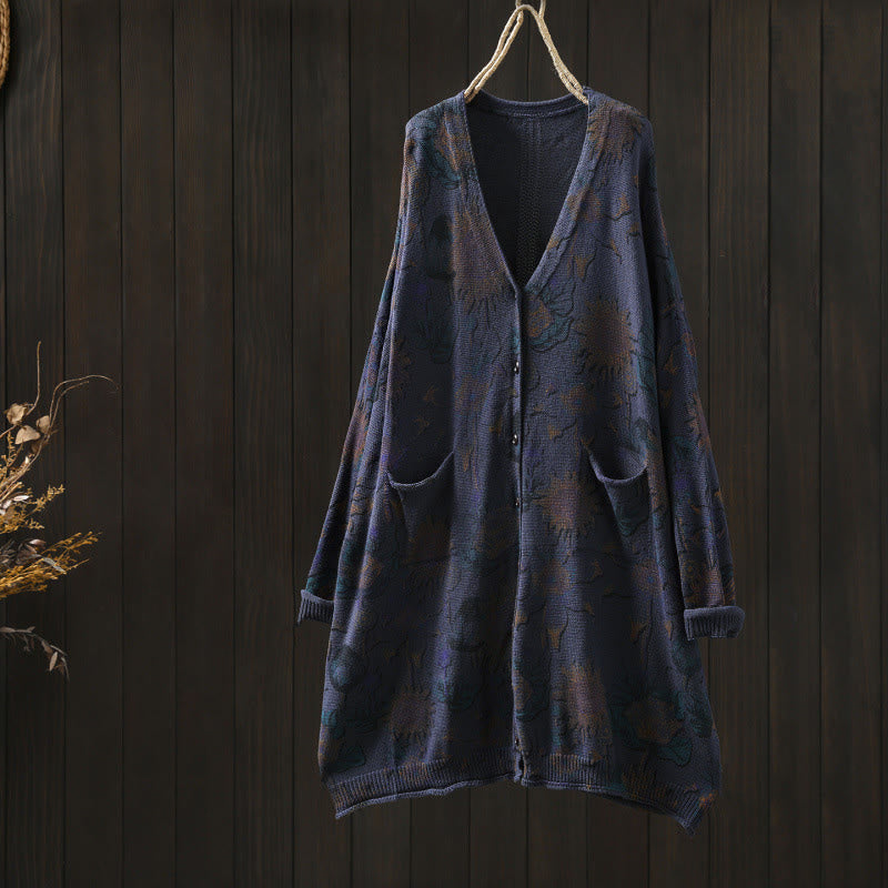 Tactile Knit V-Neck Regular Fit Cardigan for Mindful Daily Wear