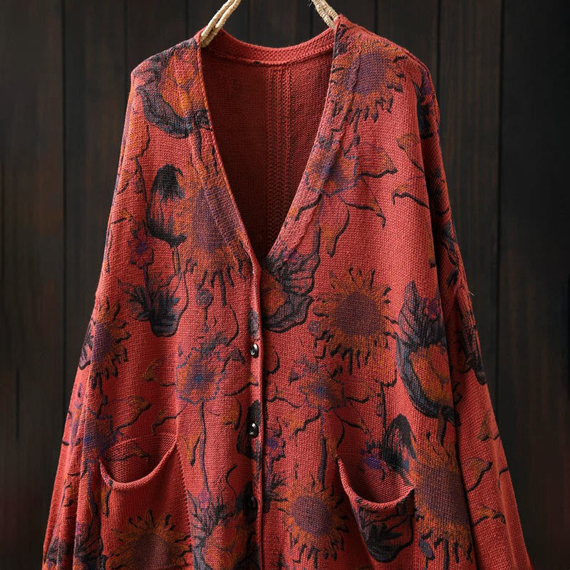 Tactile Knit V-Neck Regular Fit Cardigan for Mindful Daily Wear