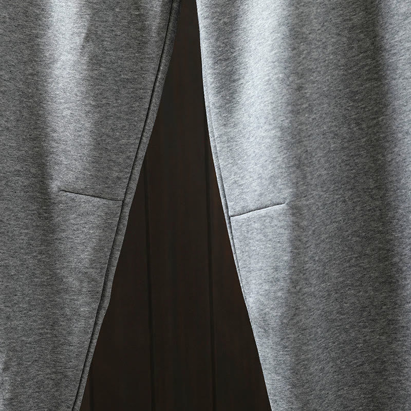 Breathable Cotton Straight-Leg Meditation Pants with Pockets