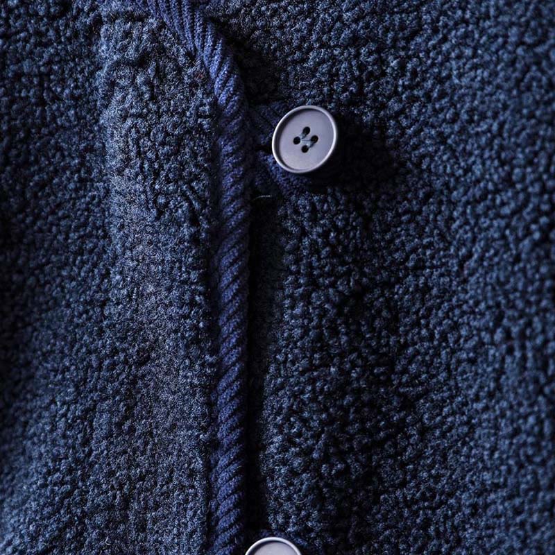 Winter Zipper Buttons Long Sleeve Thermal Warm Cotton Women's Jacket With Pockets