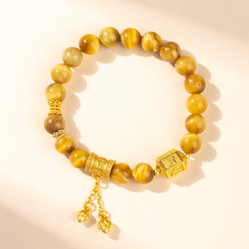 Various Tiger Eye Alloy Balance Bracelet