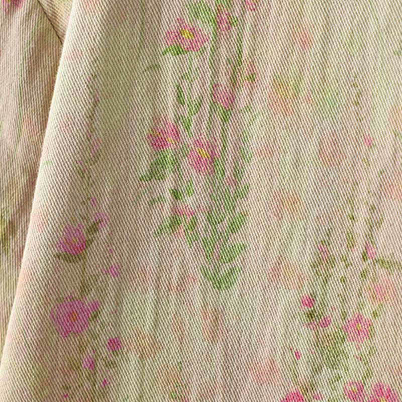 Winter Lace Patchwork Long Sleeve Cotton Women's Thermal Jacket With Pockets