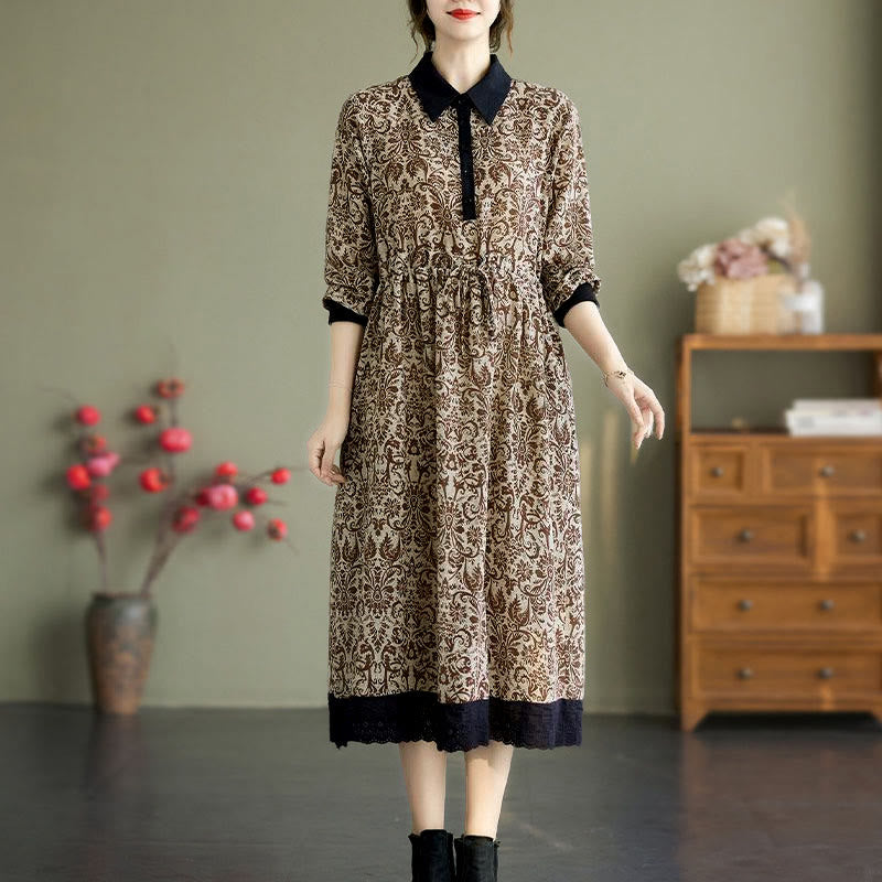 Breathable Cotton Minimalist Midi Dress for Daily Mindful Wear