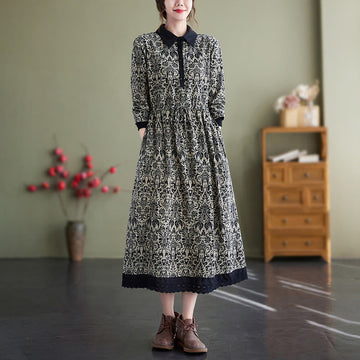 Breathable Cotton Minimalist Midi Dress for Daily Mindful Wear