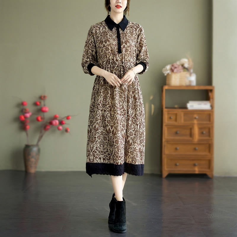 Breathable Cotton Minimalist Midi Dress for Daily Mindful Wear