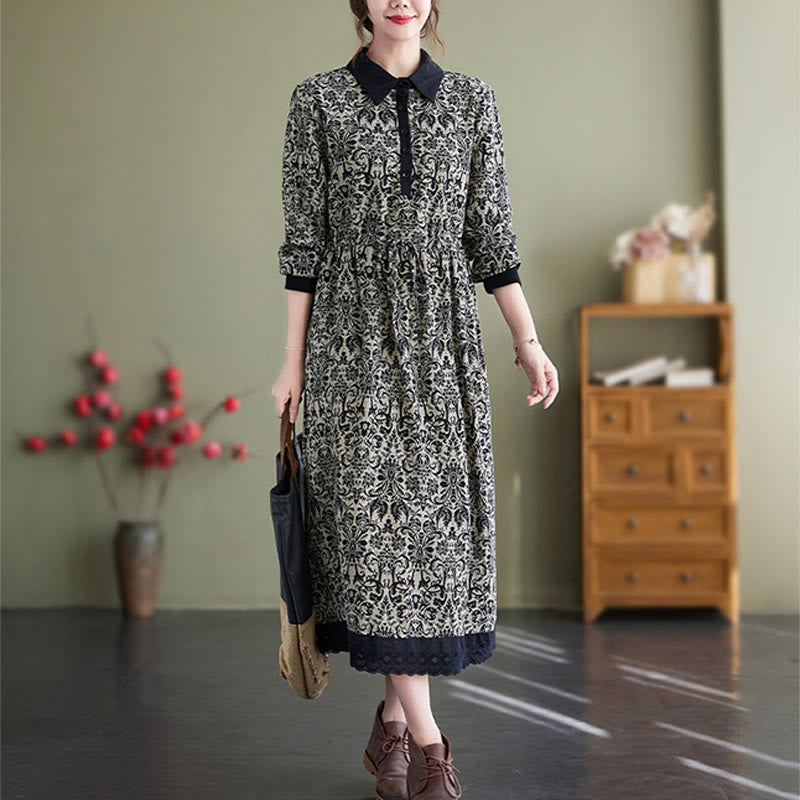 Breathable Cotton Minimalist Midi Dress for Daily Mindful Wear