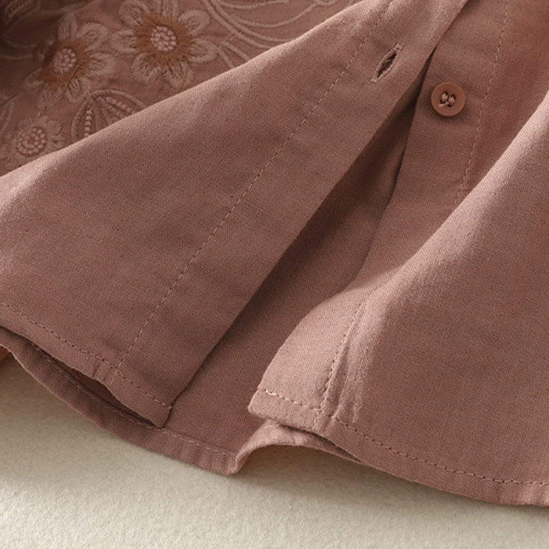 Breathable Long Sleeve Lapel Shirt for Mindful Daily Wear