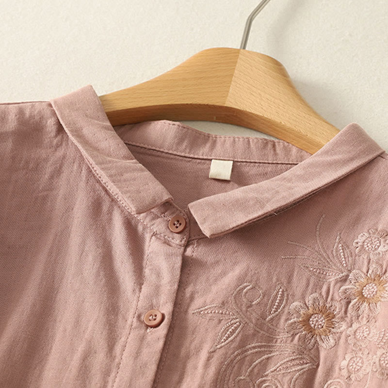 Breathable Long Sleeve Lapel Shirt for Mindful Daily Wear