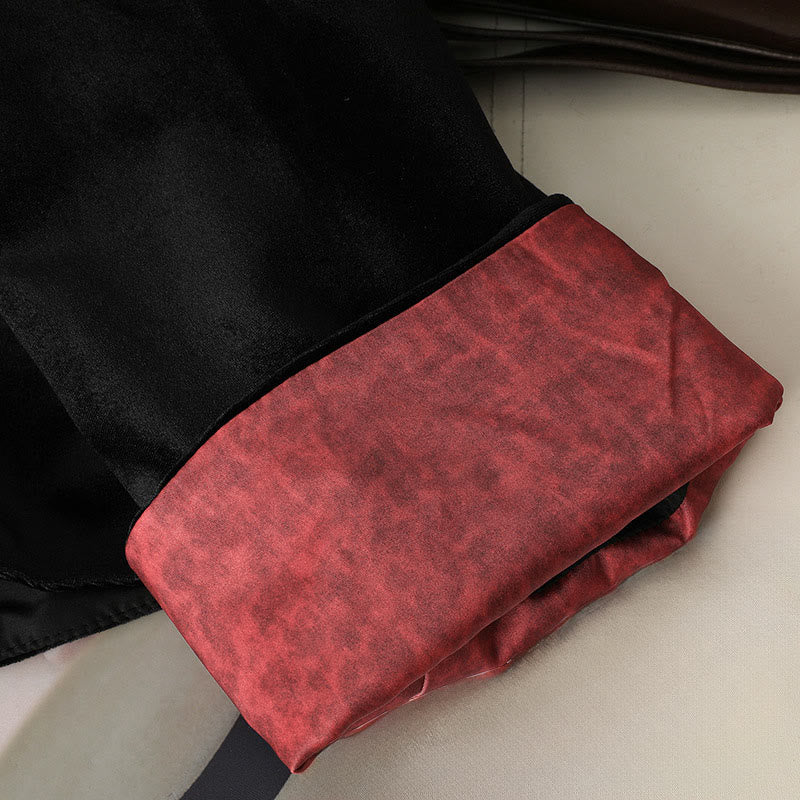 Structured Botanical Print Thermal Meditation Jacket