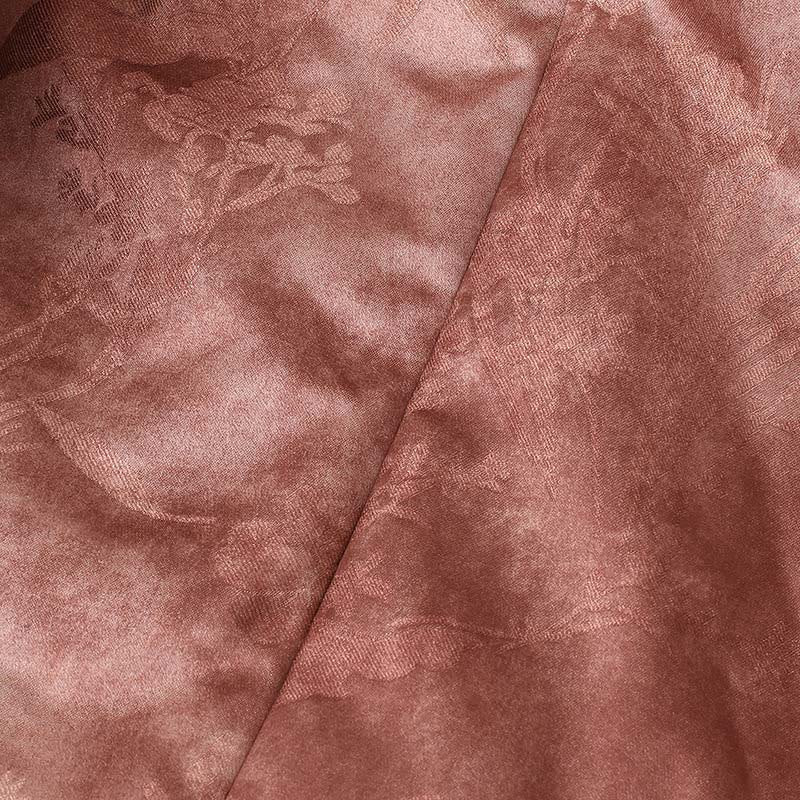 Structured Botanical Frog-Button Cold-Weather Ritual Jacket