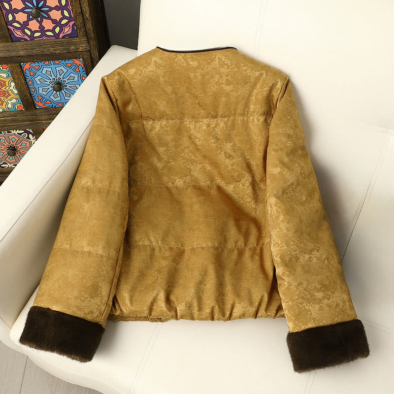 Jacquard Frog-Button Cold-Weather Grounding Jacket