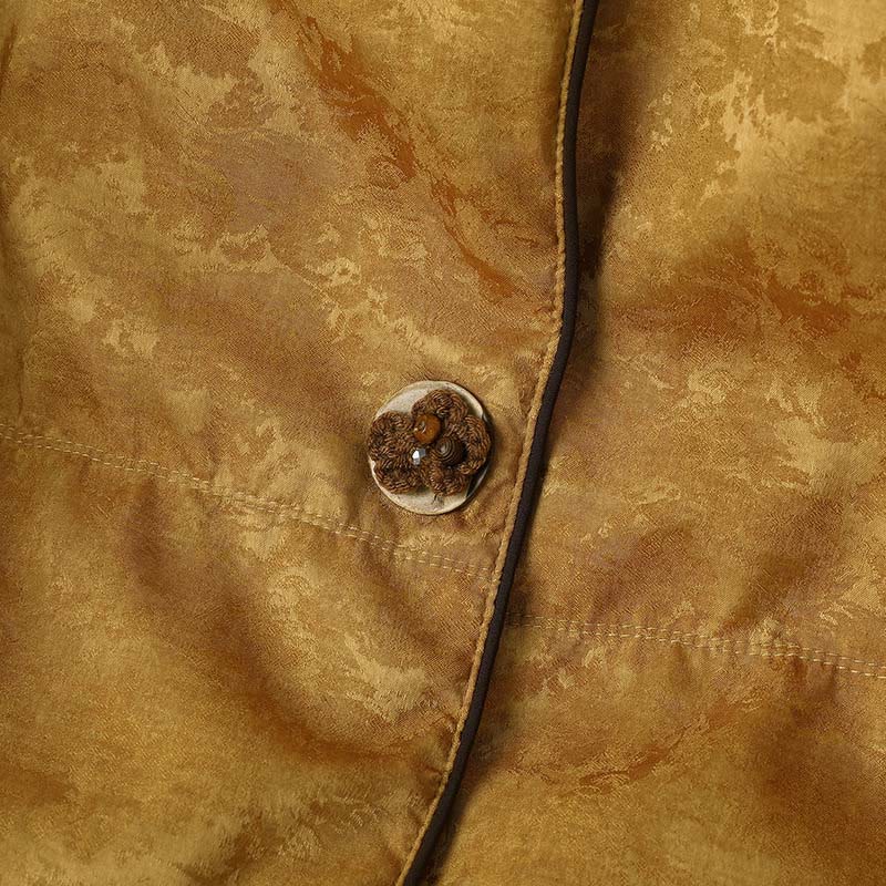 Jacquard Frog-Button Cold-Weather Grounding Jacket