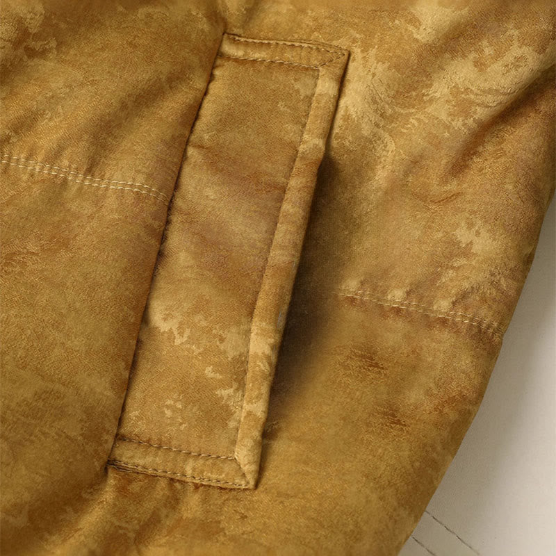 Jacquard Frog-Button Cold-Weather Grounding Jacket