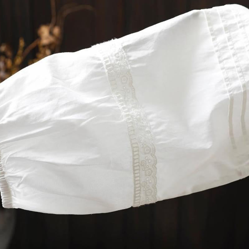 Breathable Cotton Pleated Stand-Collar Mindful Shirt