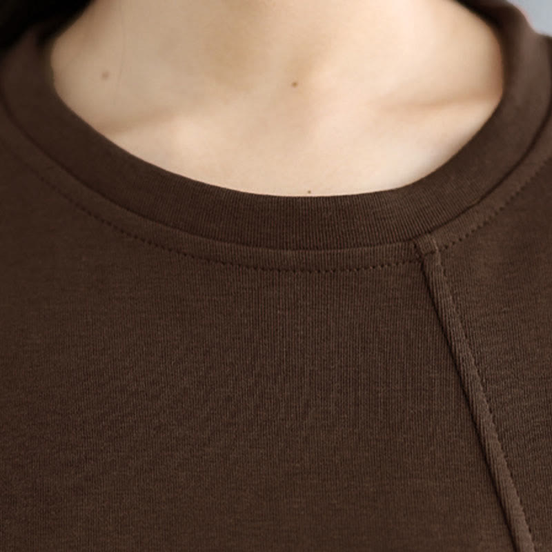 Tactile Cotton Frog-Button Women's Meditation Sweatshirt