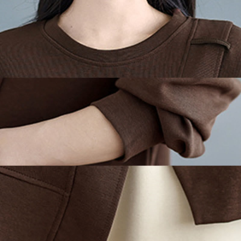 Structured Cotton Asymmetric Mindful Sweatshirt