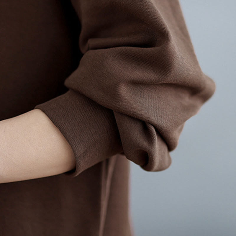 Structured Cotton Asymmetric Mindful Sweatshirt